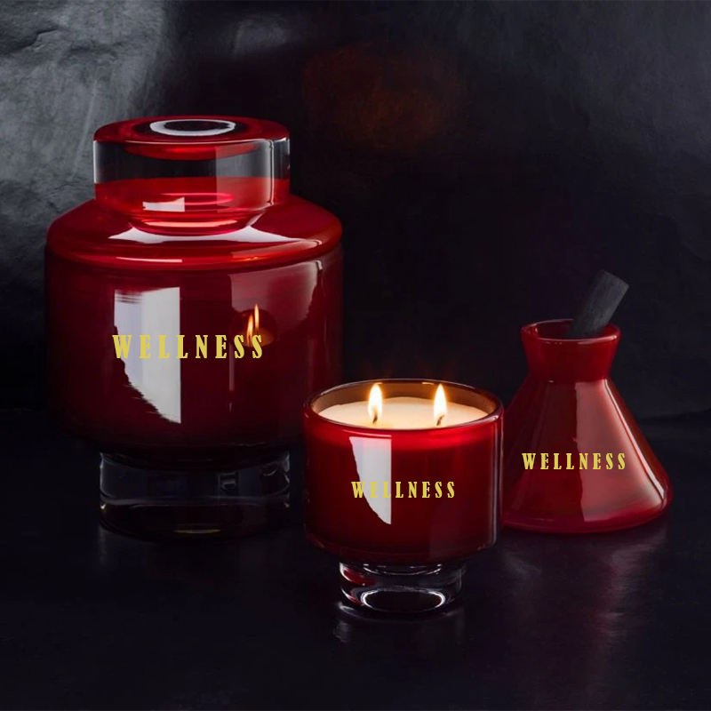 Natural Soy Wax Luxury Glass Jar Scented Candle